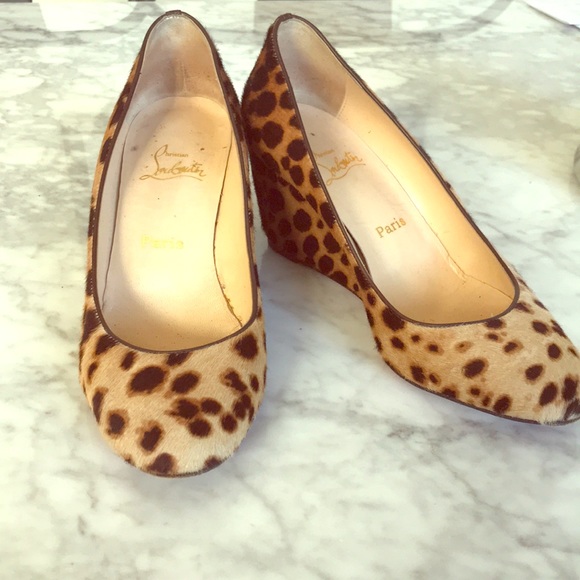 Christian Louboutin Shoes - Christian Louboutin Pony Hair Wedges